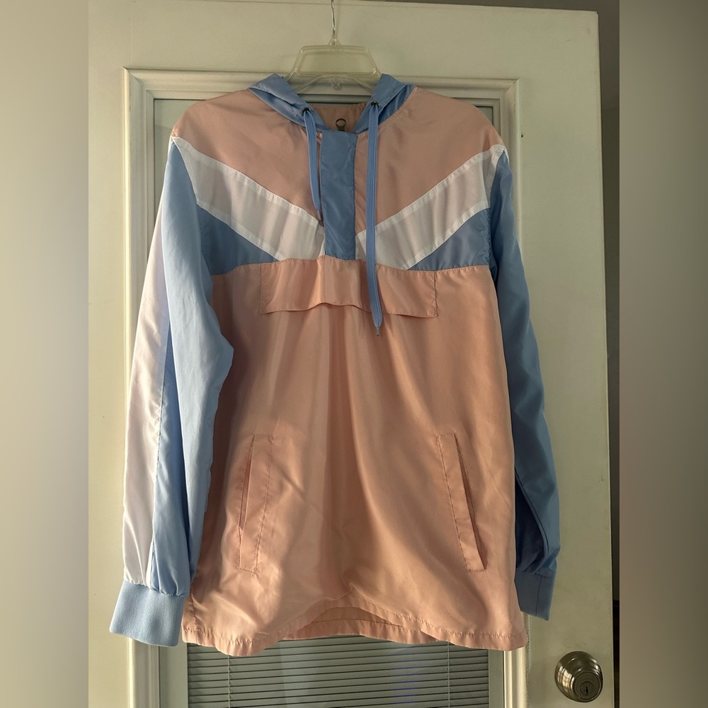 Colorblock Hooded Windbreaker